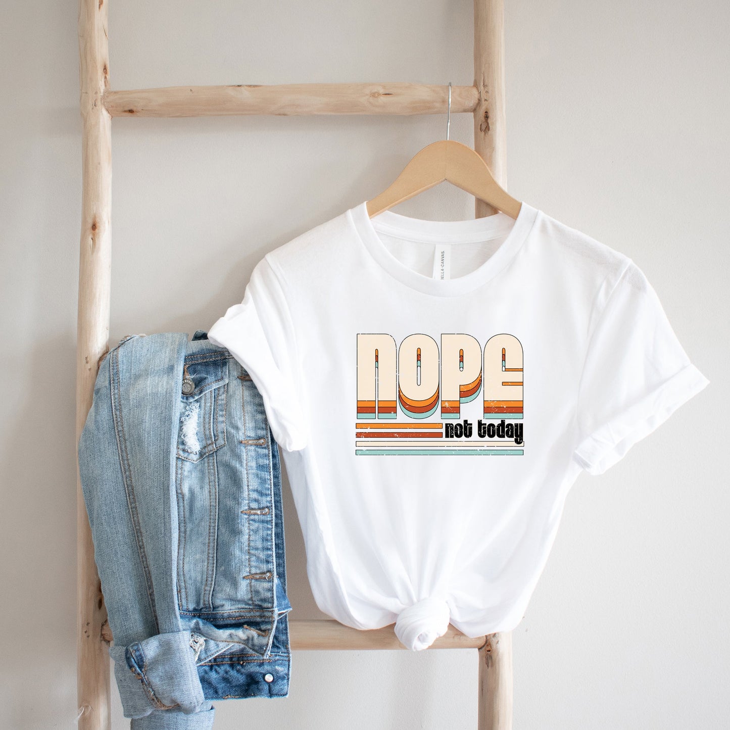 Retro Nope Not Today | Short Sleeve Graphic Tee