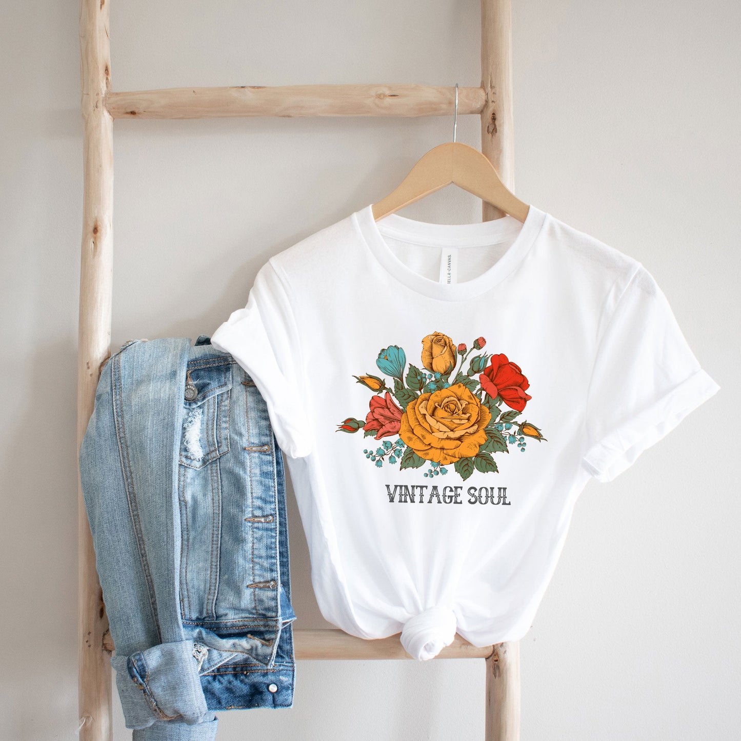 Vintage Soul Flowers | Short Sleeve Graphic Tee
