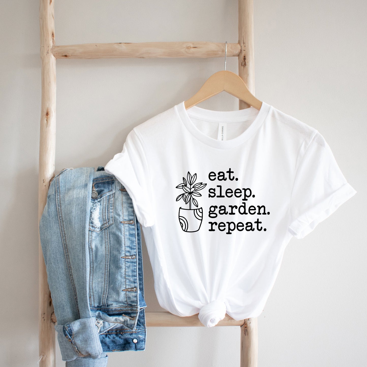 Eat Sleep Garden Repeat | Short Sleeve Graphic Tee