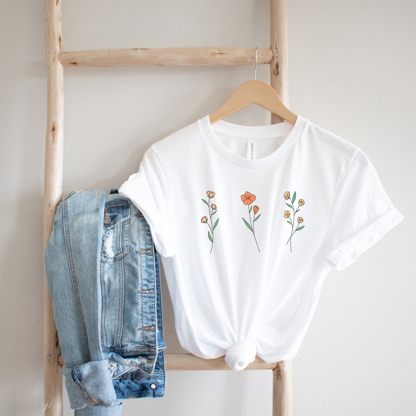 Muted Flowers | Short Sleeve Graphic Tee