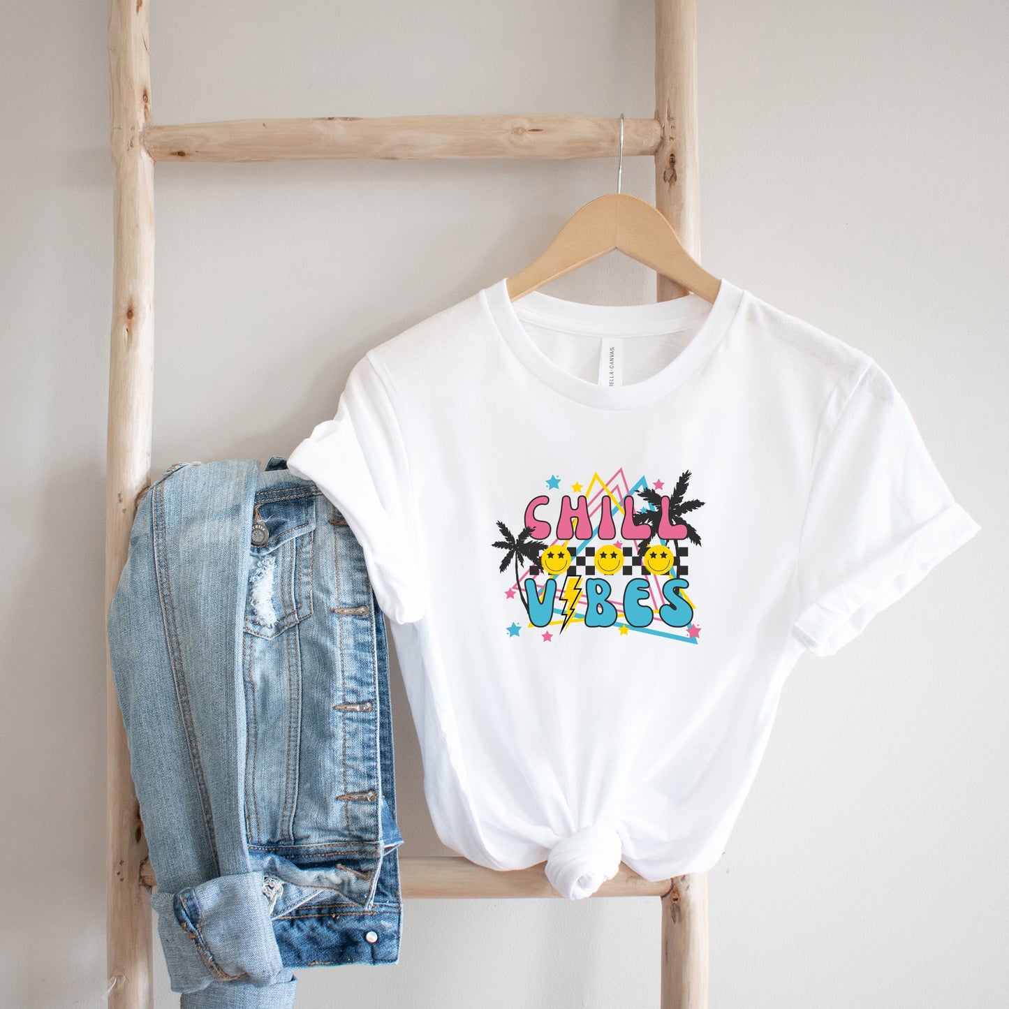 Checkered Chill Vibes | Short Sleeve Graphic Tee