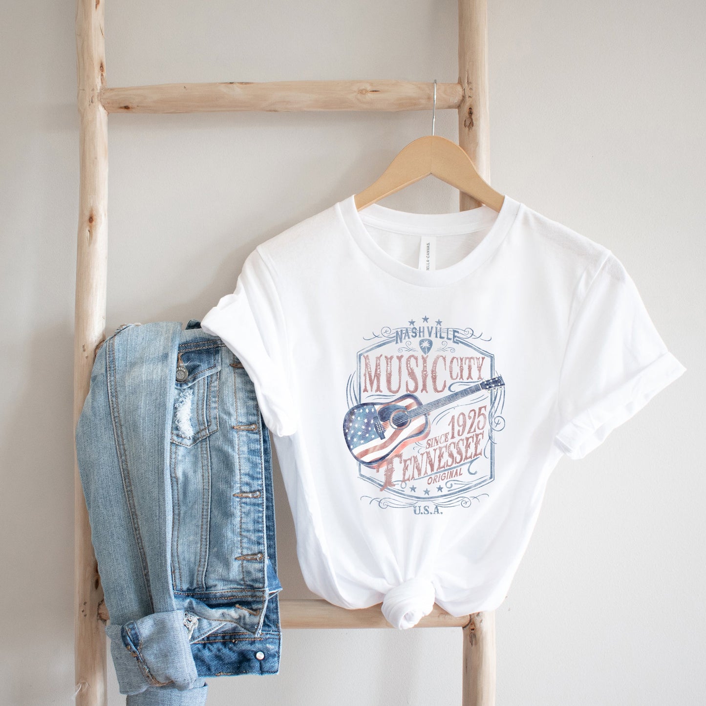 Nashville Flag Guitar | Short Sleeve Graphic Tee