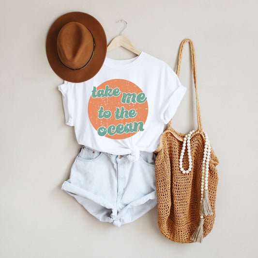 Take Me To The Ocean Circle | Short Sleeve Graphic Tee