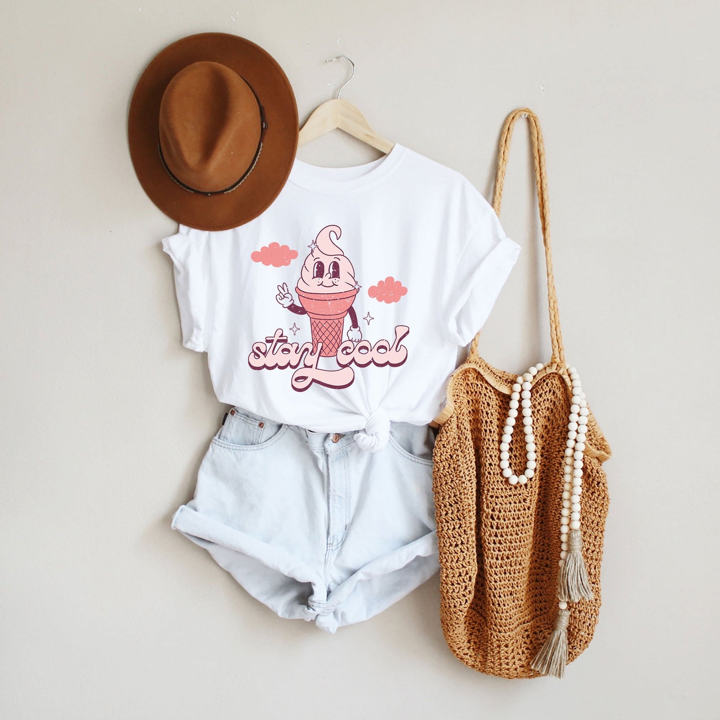 Stay Cool Ice Cream Cone | Short Sleeve Graphic Tee