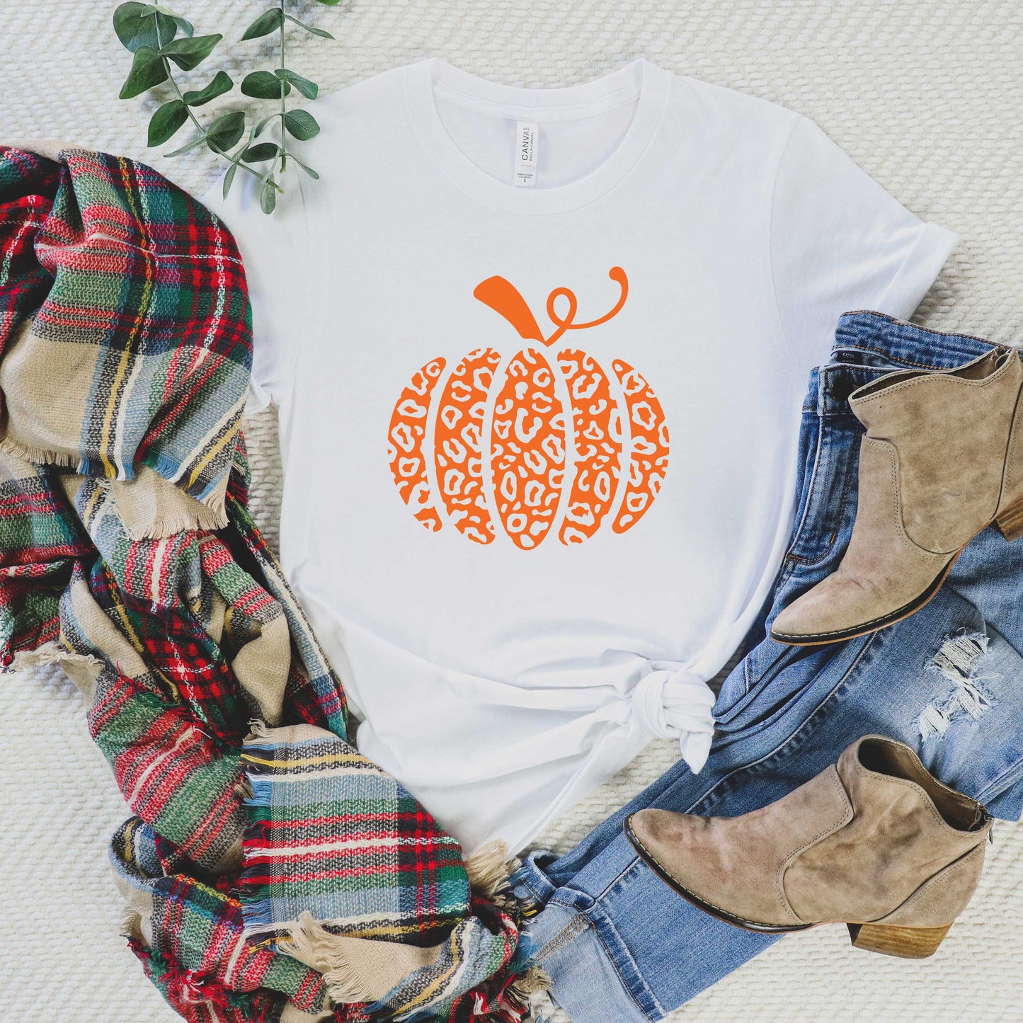 Orange Leopard Pumpkin | Short Sleeve Graphic Tee