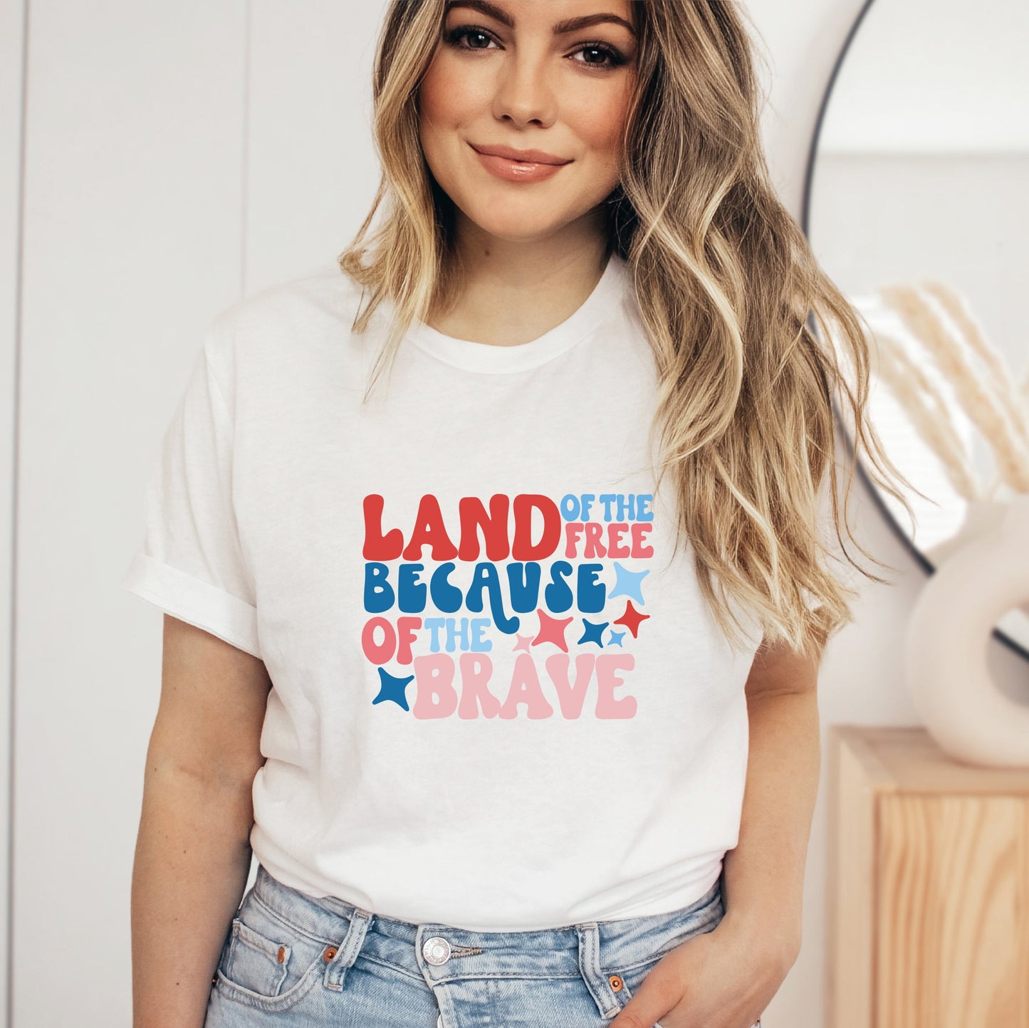 Land Of The Free Bubble | Short Sleeve Graphic Tee