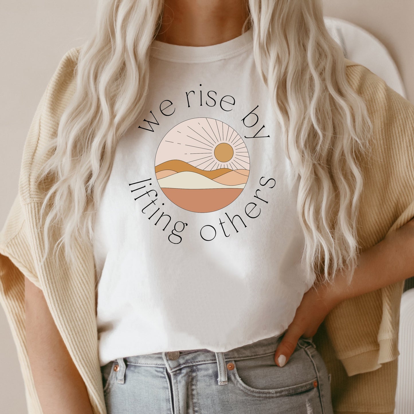 We Rise By Lifting Others Sunrise | Short Sleeve Graphic Tee