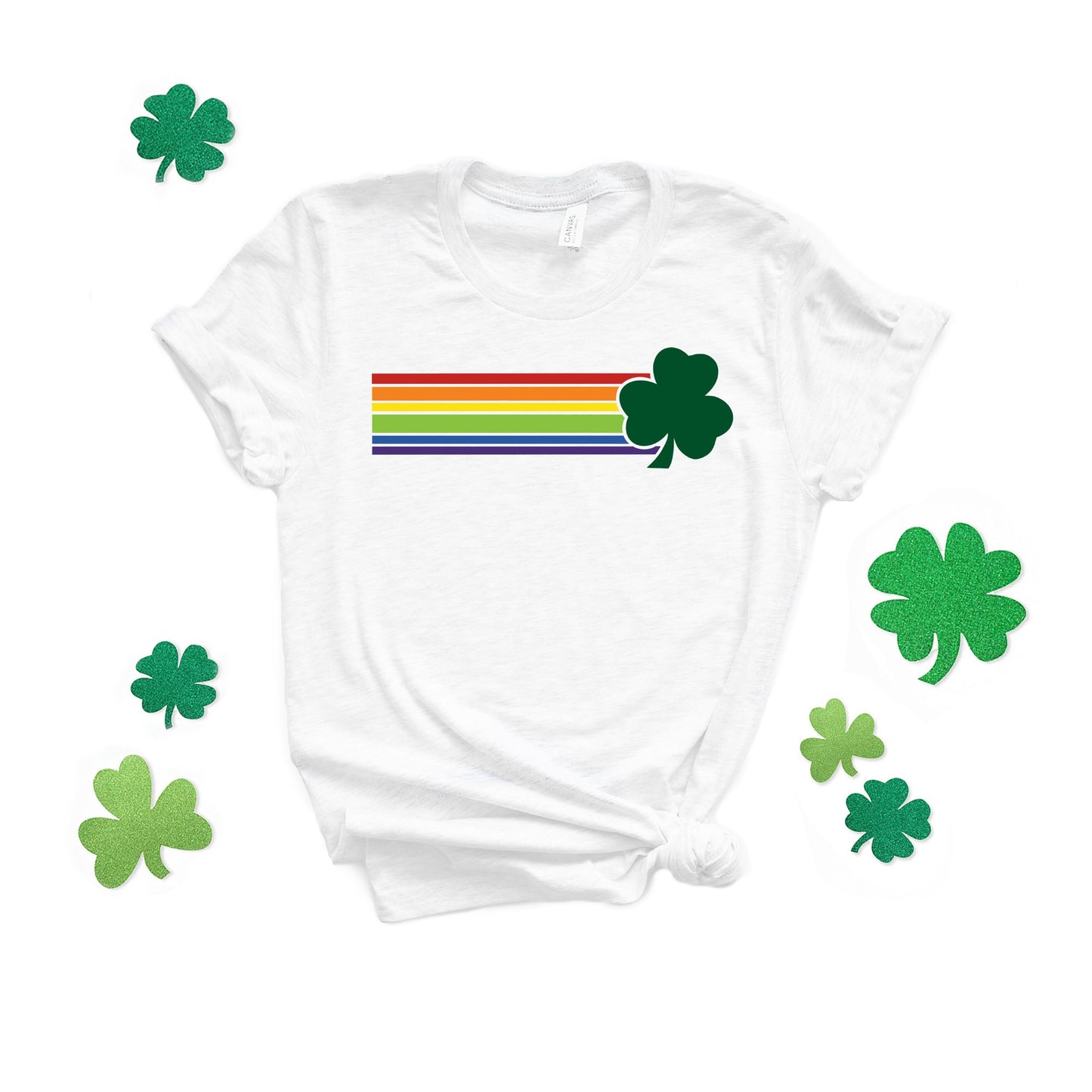 Rainbow and Clover | Short Sleeve Graphic Tee