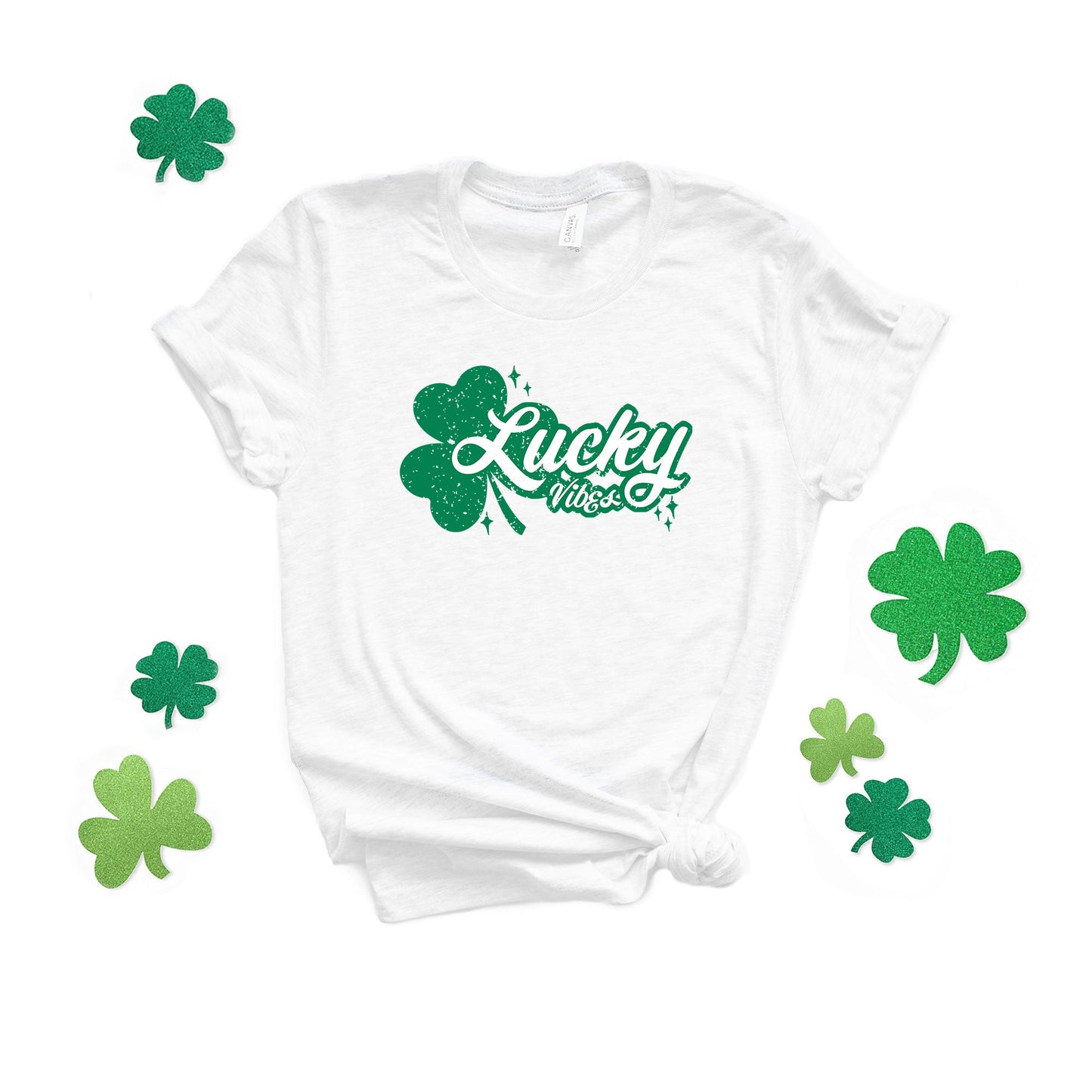 Lucky Vibes Clovers | Short Sleeve Graphic Tee