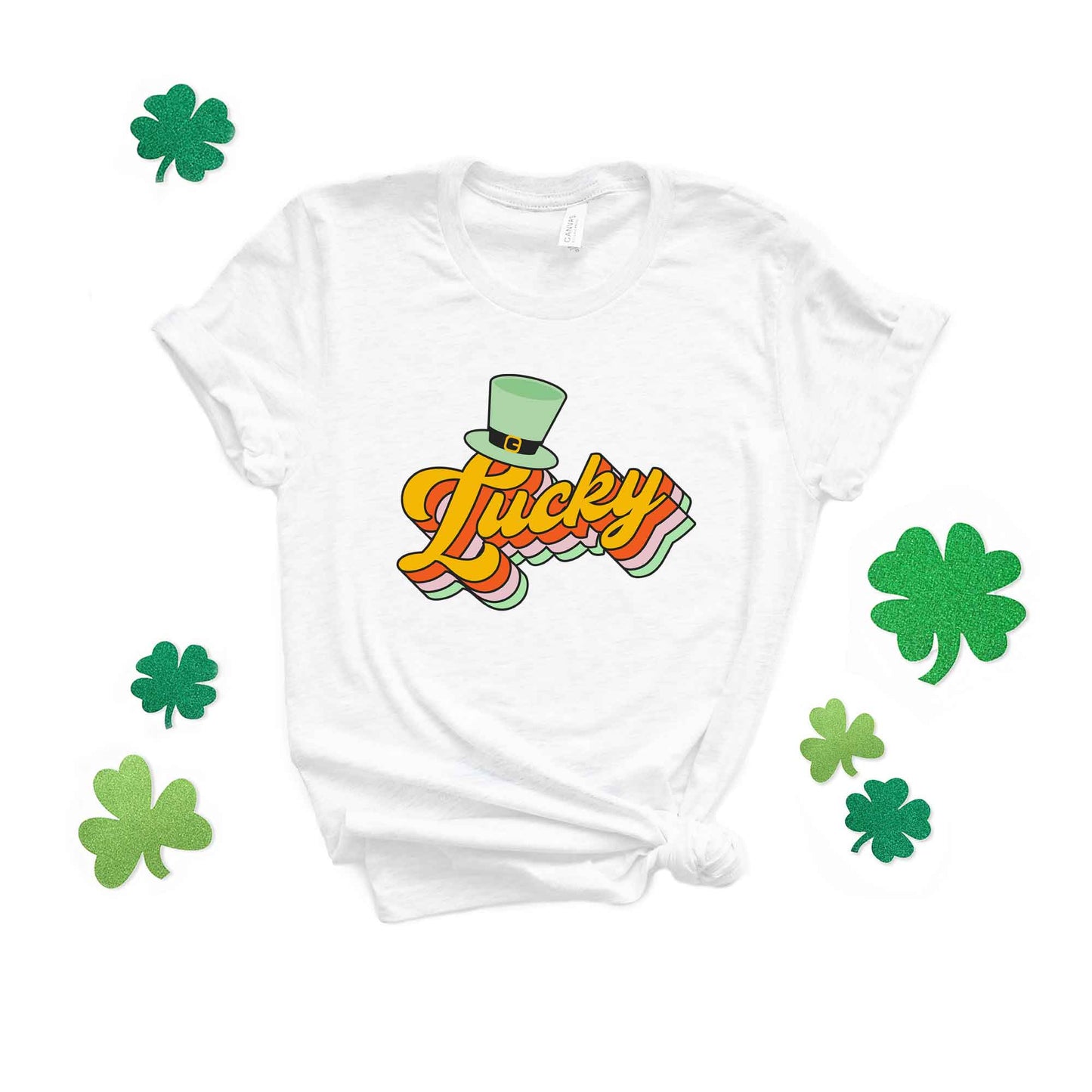 Retro Lucky Hat | Short Sleeve Graphic Tee
