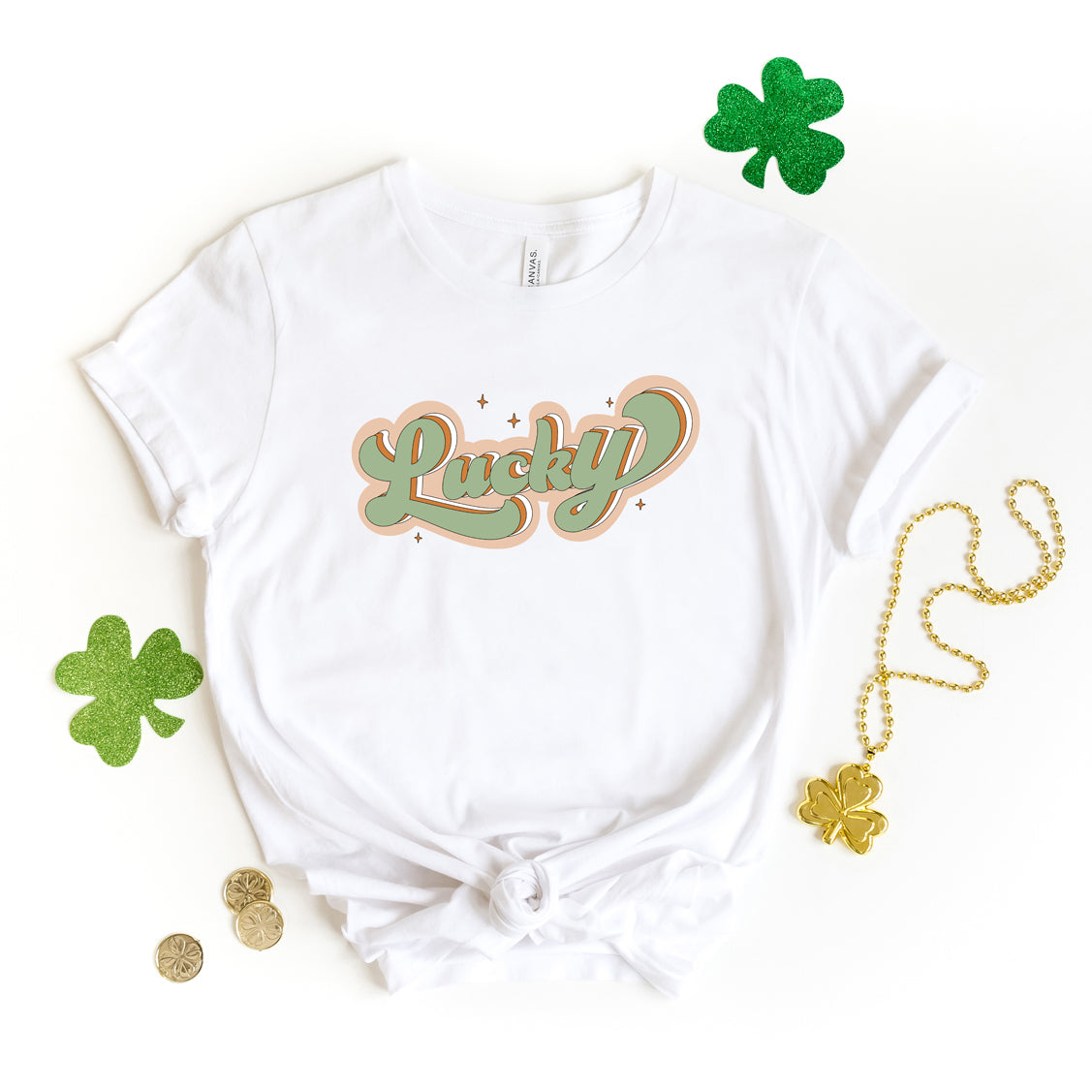 Lucky Retro Stars | Short Sleeve Graphic Tee