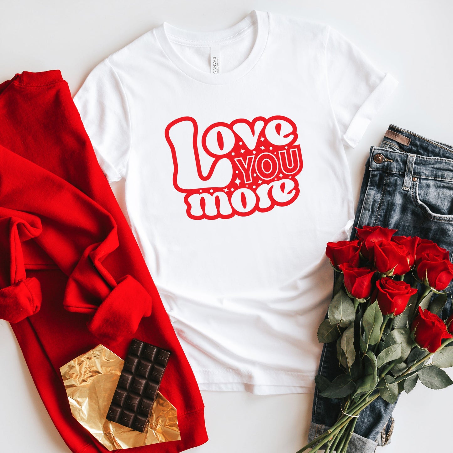 Love You More Bubble | Short Sleeve Graphic Tee