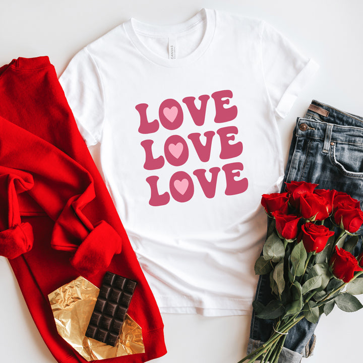 Love Love Love | Short Sleeve Graphic Tee