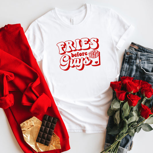 Fries Before Guys Bold | Short Sleeve Graphic Tee
