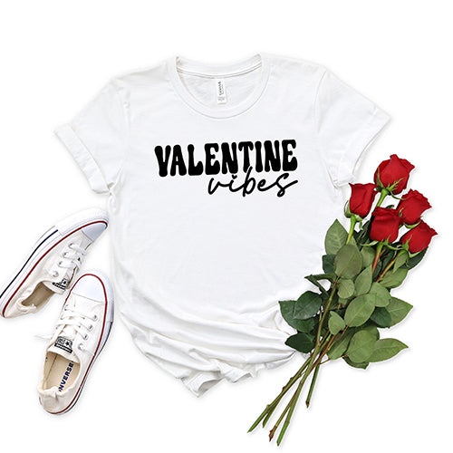 Retro Valentine Vibes | Short Sleeve Graphic Tee