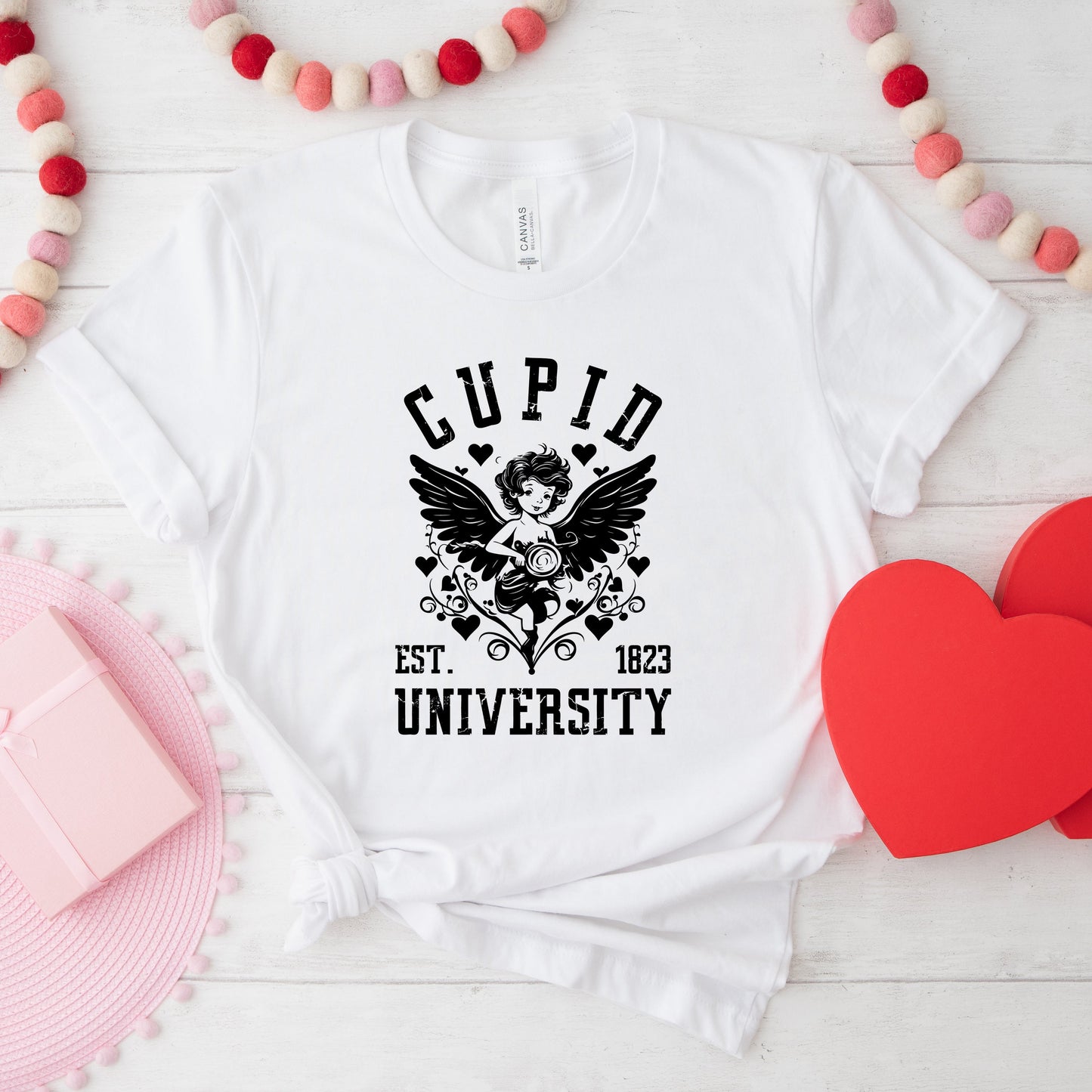 Cupid Distressed | Short Sleeve Crew Neck