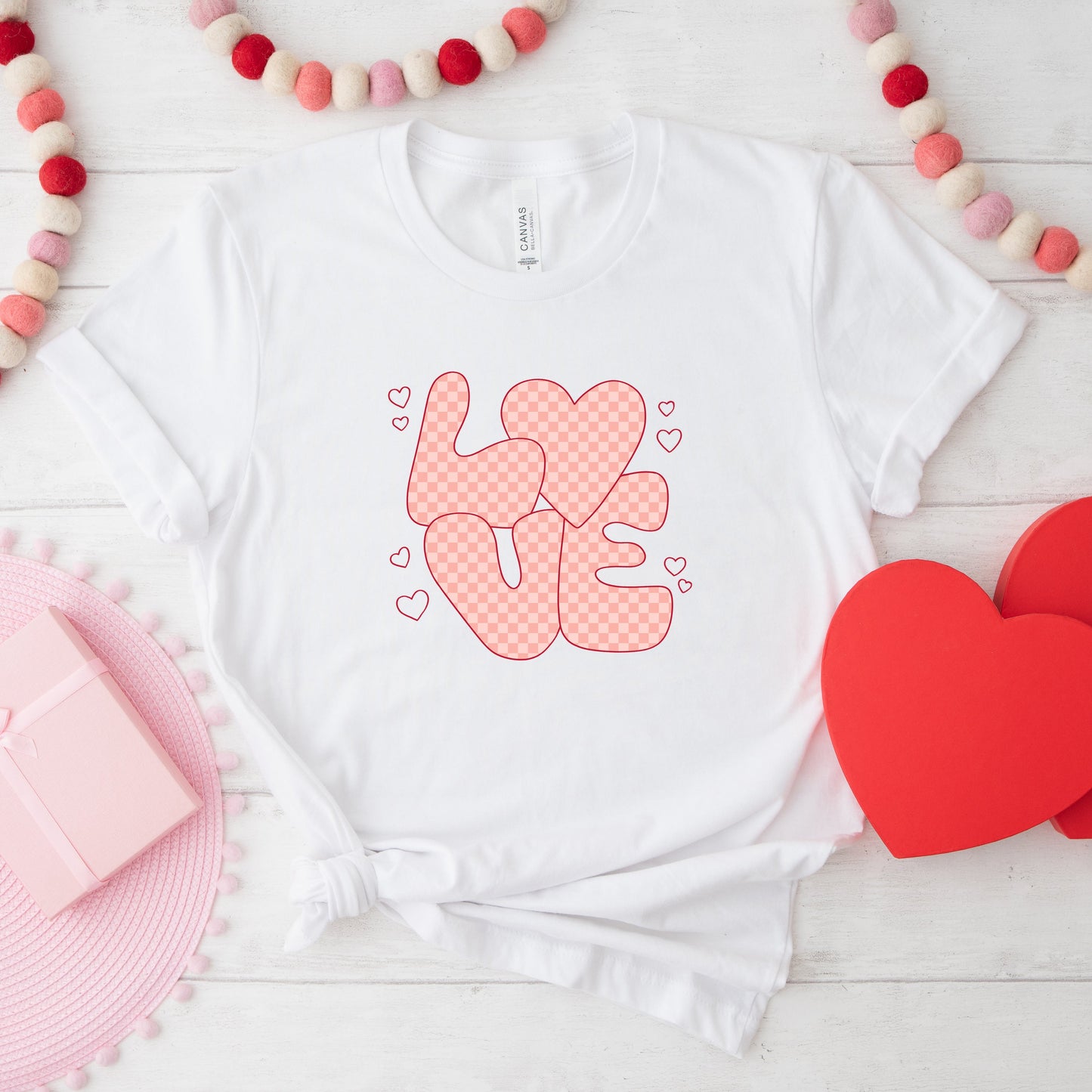 Valentines Love Pink | Short Sleeve Crew Neck