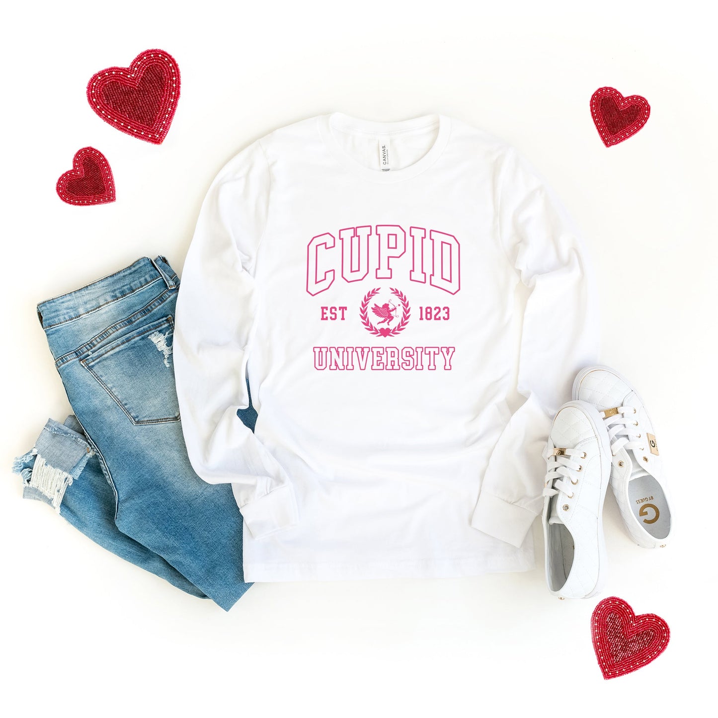 Cupid University | Long Sleeve Crew Neck