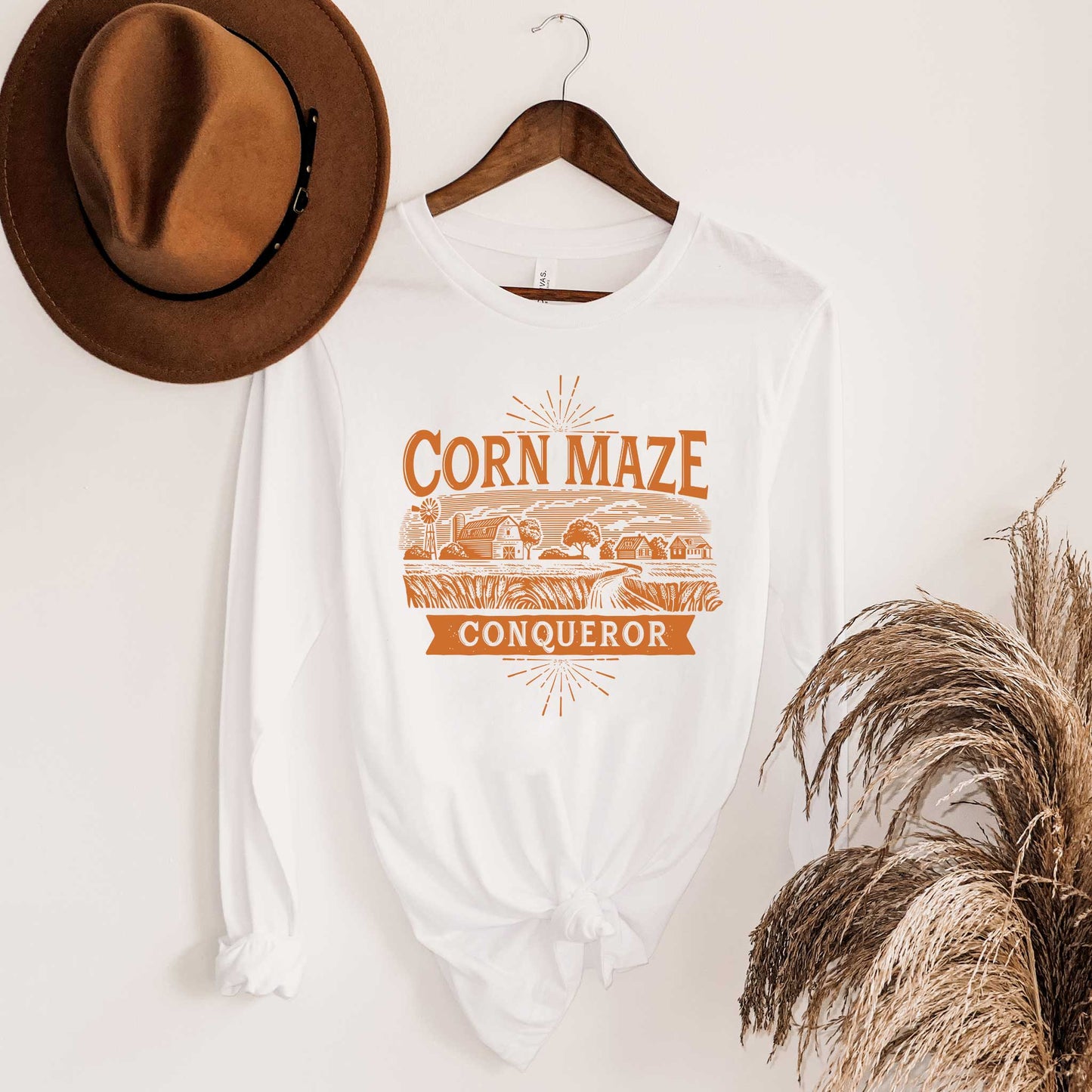 Corn Maze Conqueror | Long Sleeve Crew Neck