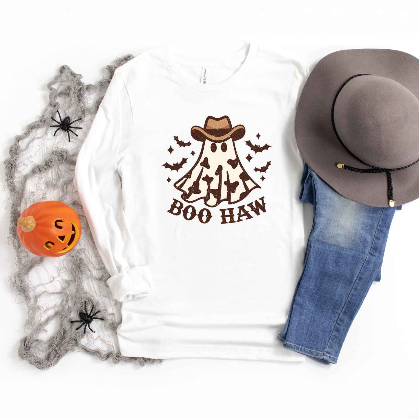 Boo Haw Ghost | Long Sleeve Crew Neck