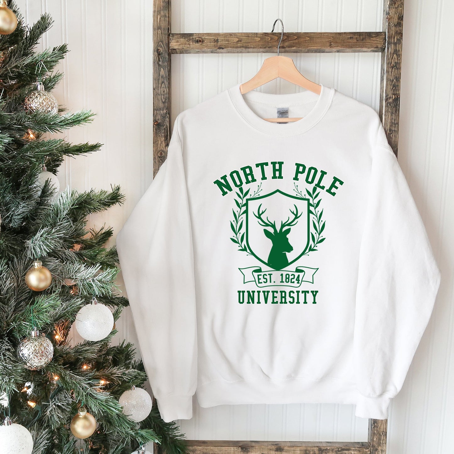 North Pole University Reindeer | Sweatshirt