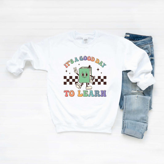 It's A Good Day To Learn Checkered | Sweatshirt