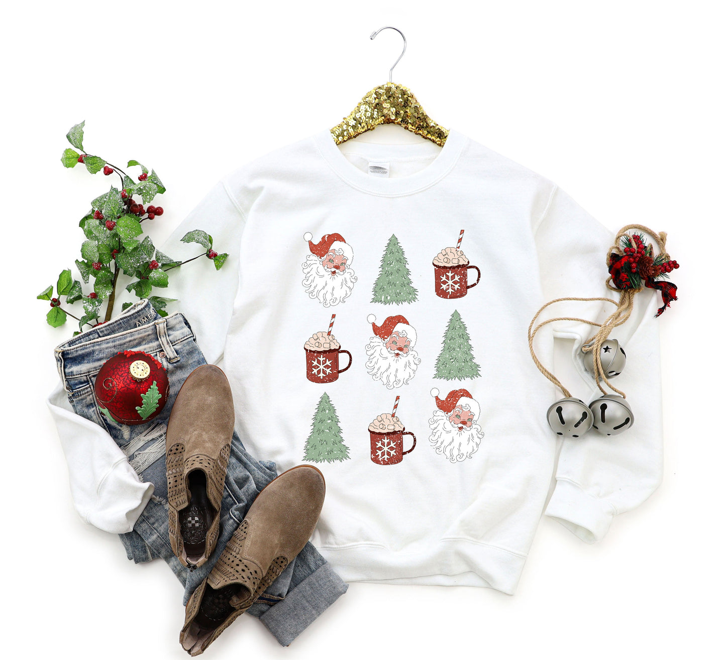 Tree and Mug Collage | Sweatshirt