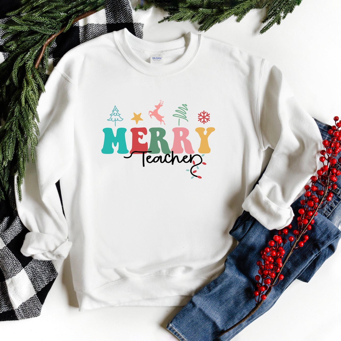 Merry Teacher | Sweatshirt