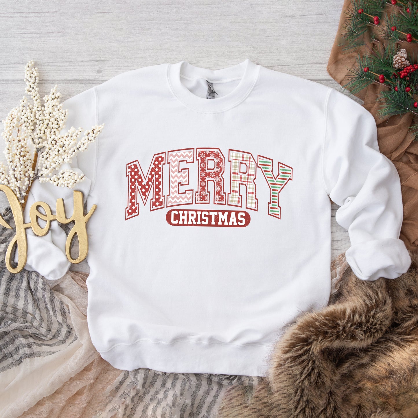 Merry Christmas Varsity | Sweatshirt