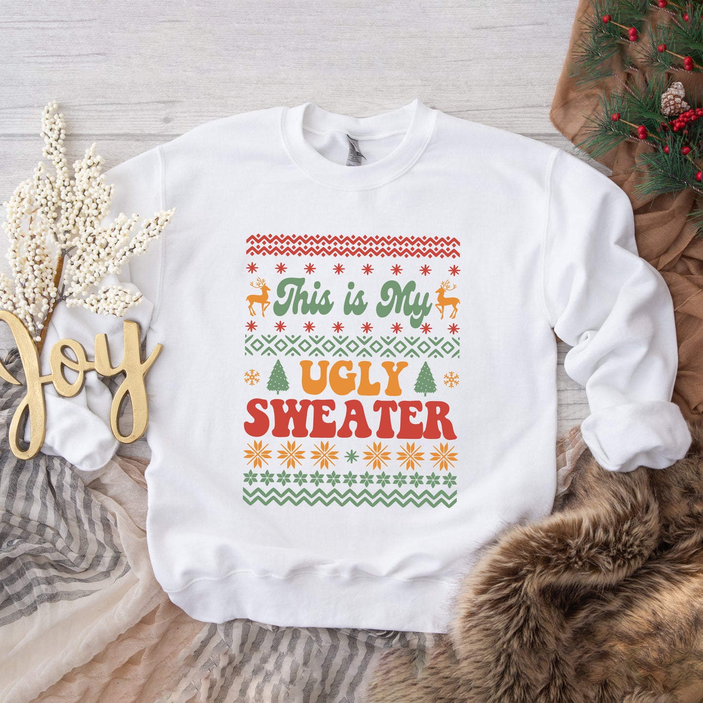 Ugly Sweater Deer | Sweatshirt