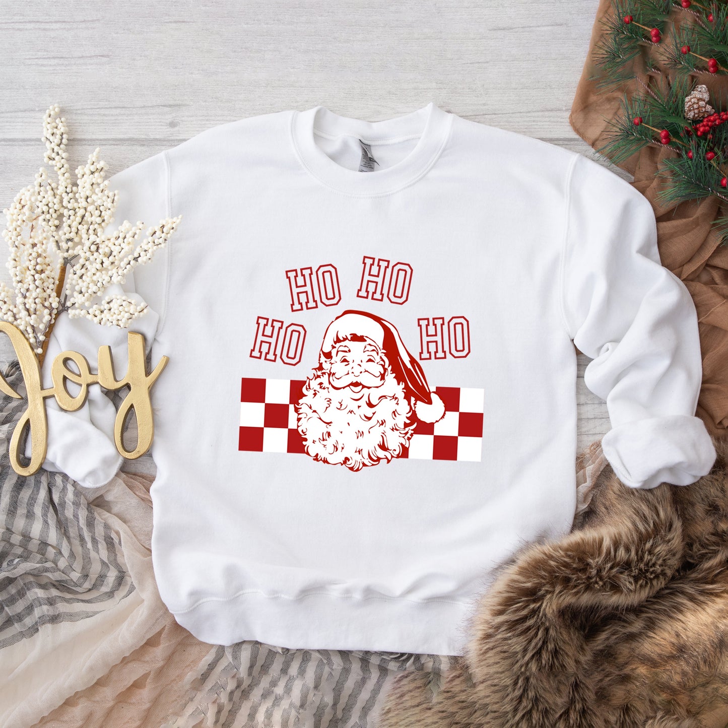 Ho Ho Ho Checkered | Sweatshirt