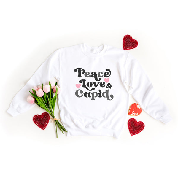 Peace Love And Cupid | Sweatshirt