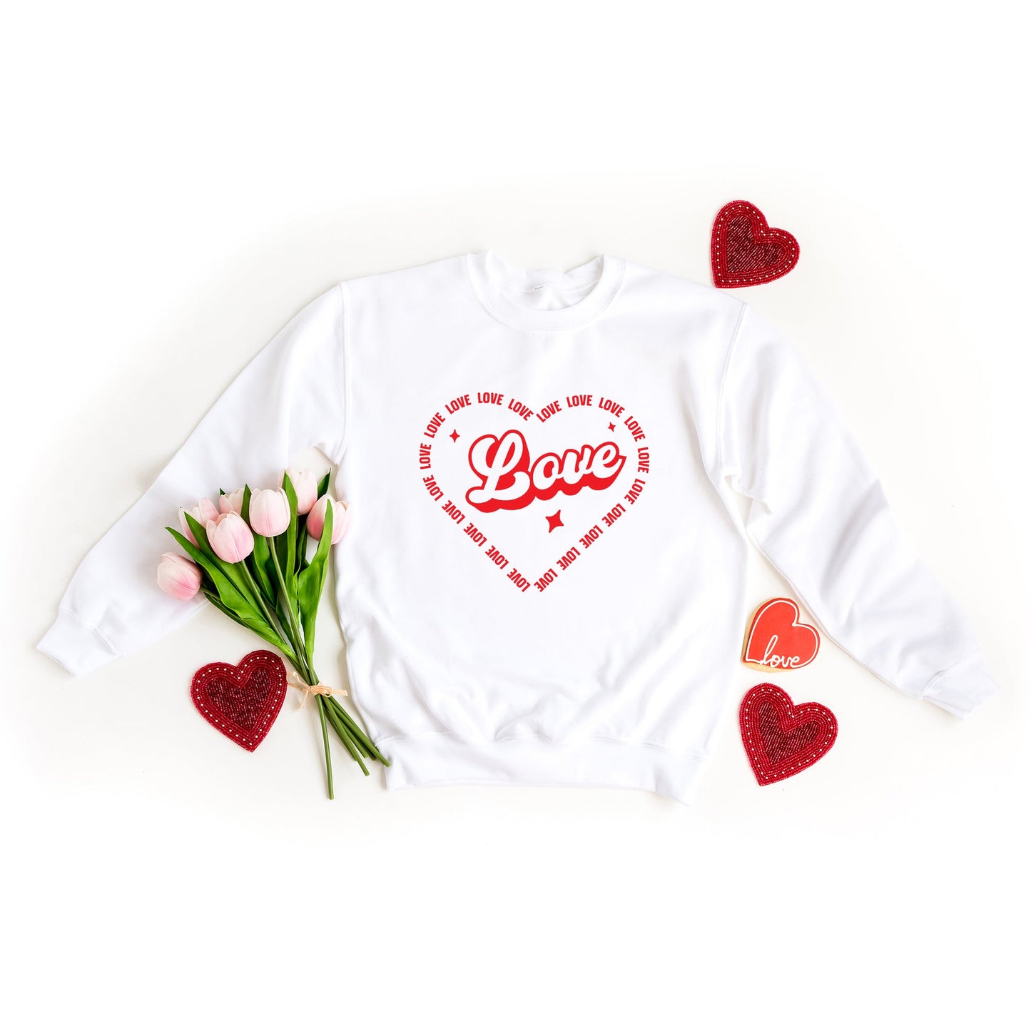 Love Heart Outline | Sweatshirt