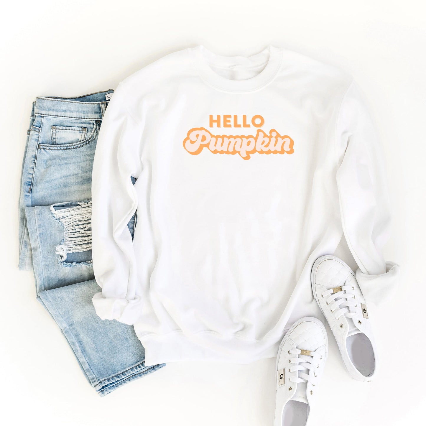 Retro Hello Pumpkin | Sweatshirt