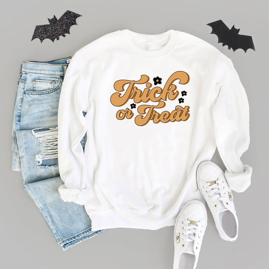 Trick Or Treat Flowers | Sweatshirt
