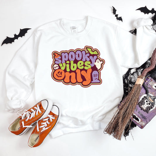 Spooky Vibes Only Retro | Sweatshirt