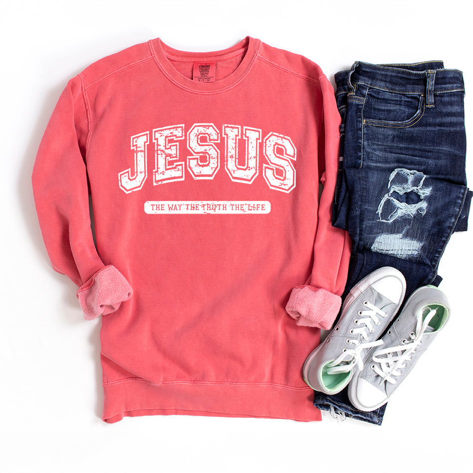 Jesus Varsity | Garment Dyed Sweatshirt