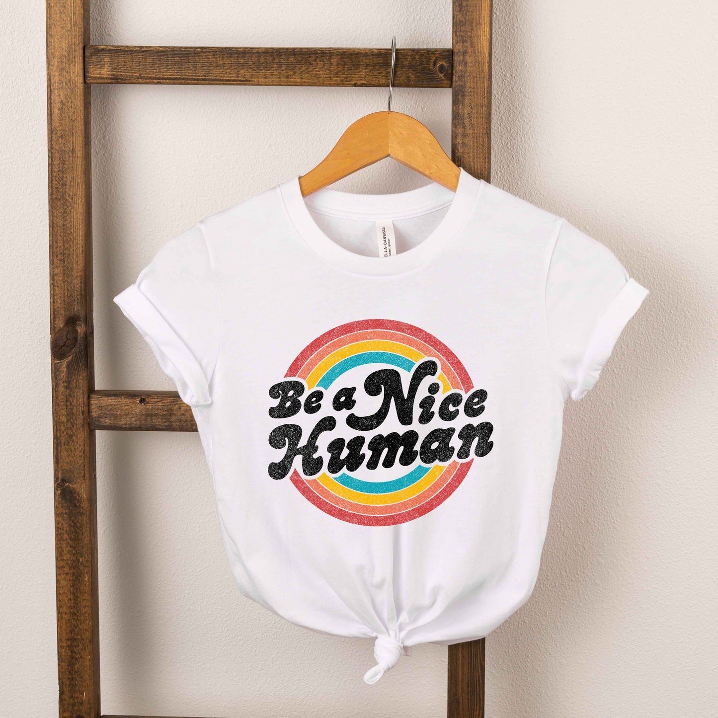 Be A Nice Human Circles | Youth Short Sleeve Crew Neck