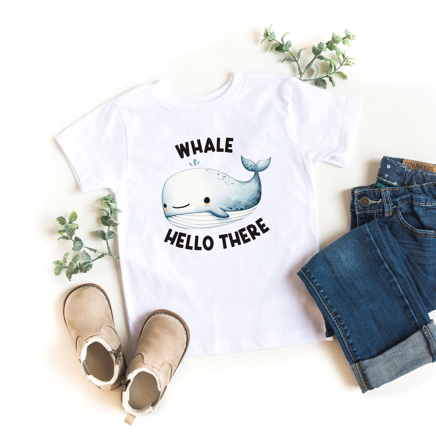 Whale Hello There | Toddler Graphic Short Sleeve Tee