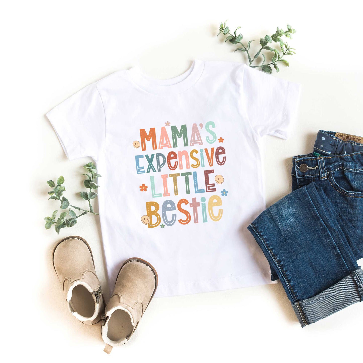 Mama's Expensive Bestie | Toddler Graphic Short Sleeve Tee