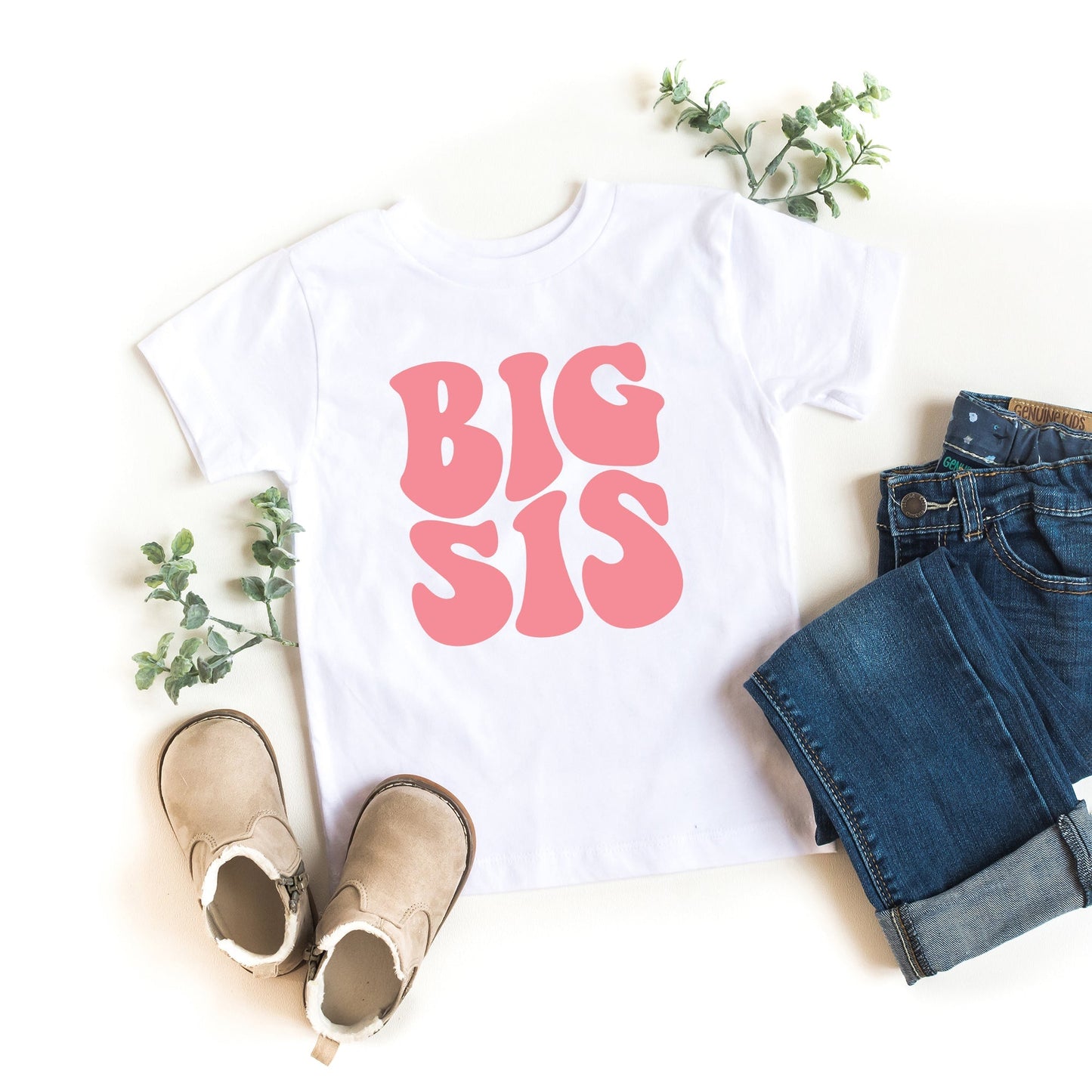 Big Sis Wavy | Toddler Graphic Short Sleeve Tee