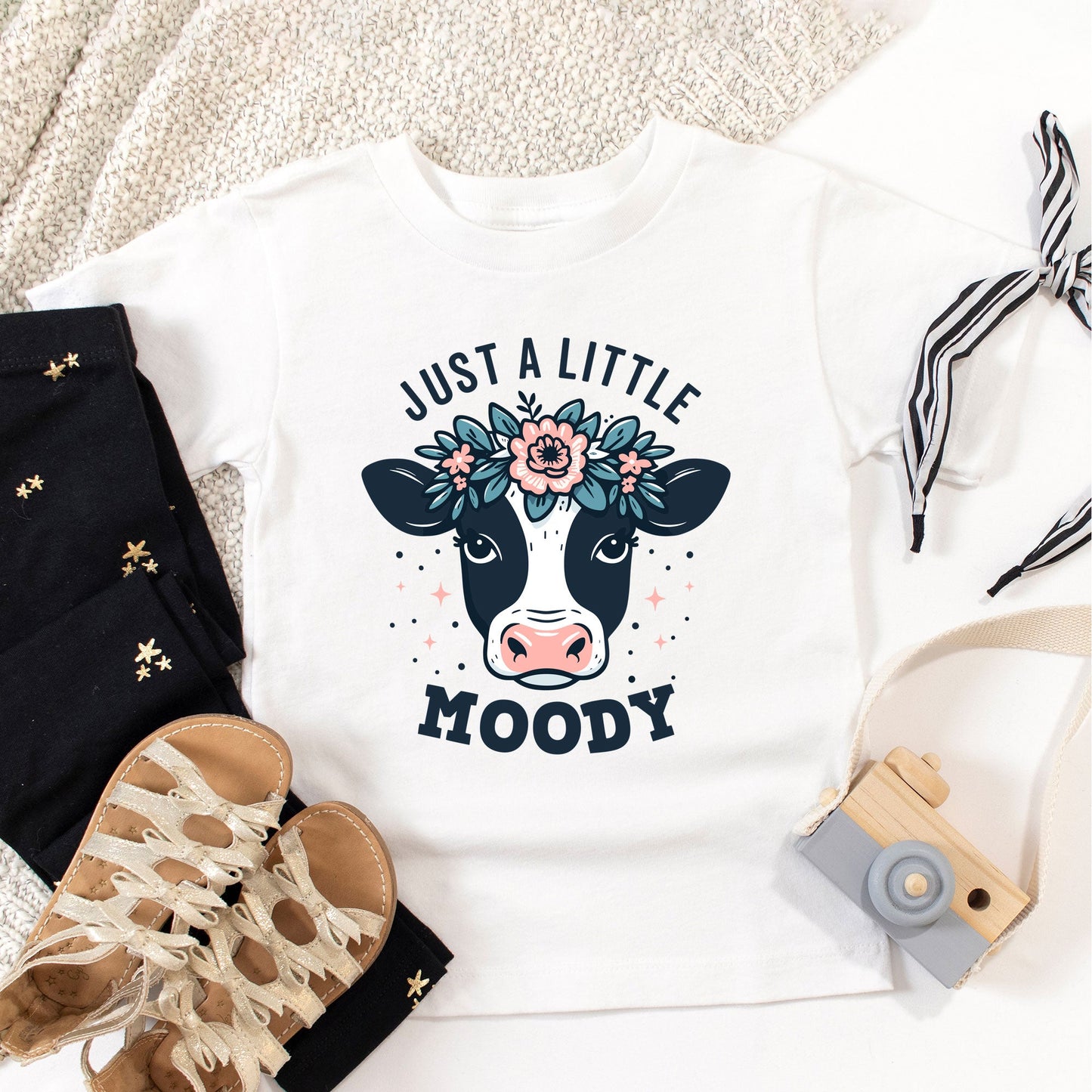 A Little Moody | Toddler Graphic Short Sleeve Tee