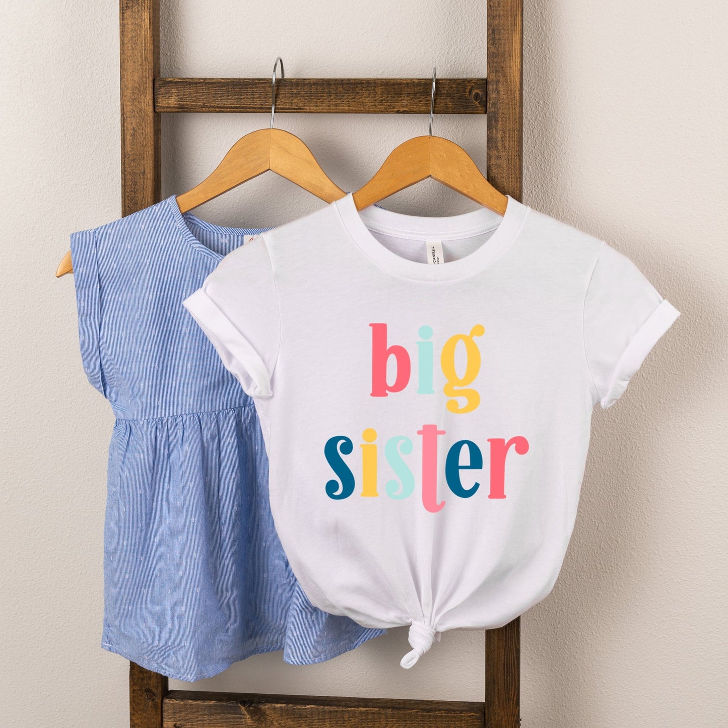 Big Sister Colorful | Toddler Graphic Short Sleeve Tee