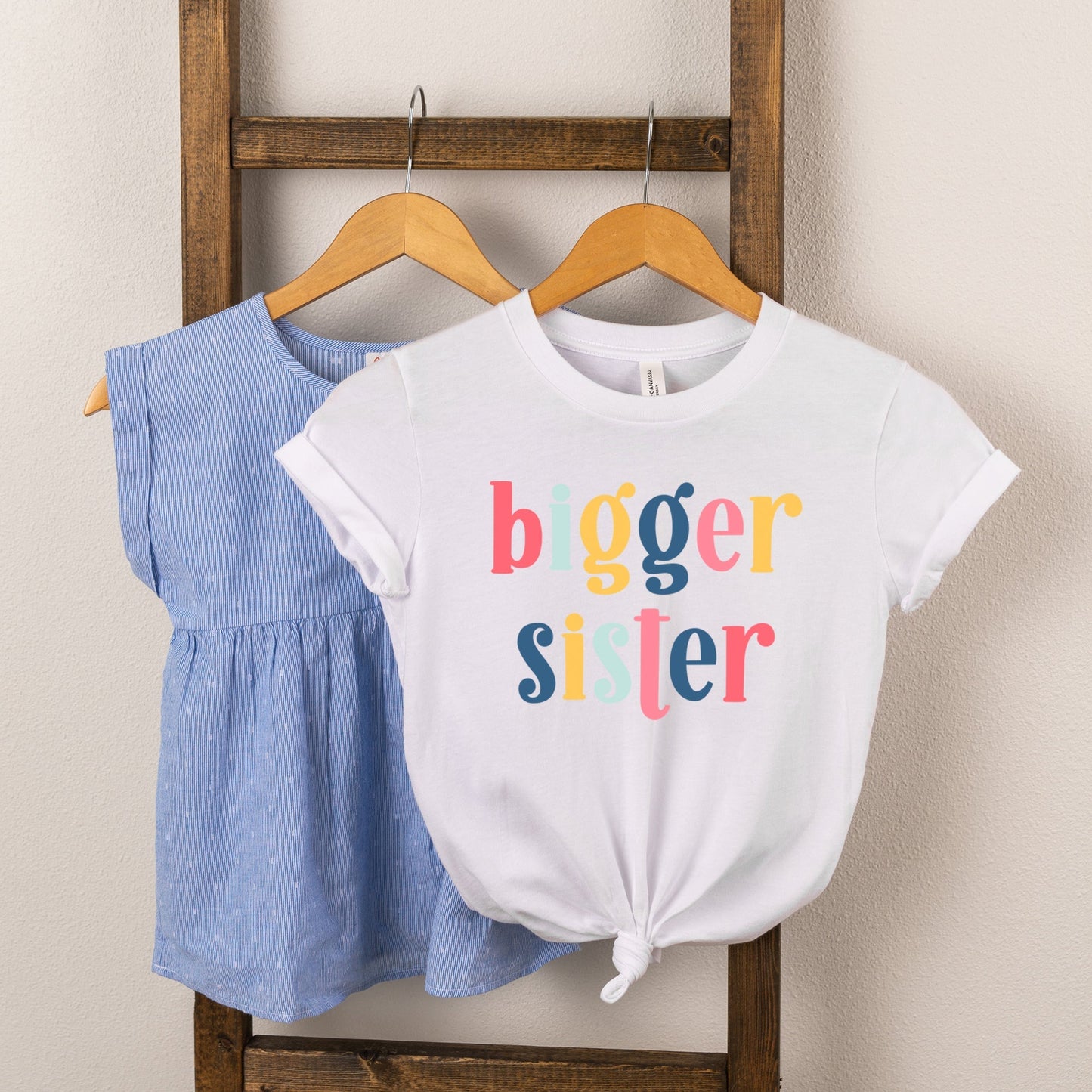 Bigger Sister Colorful | Youth Graphic Short Sleeve Tee