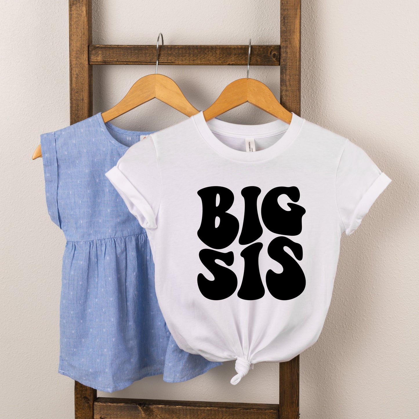 Big Sis Wavy | Toddler Short Sleeve Crew Neck