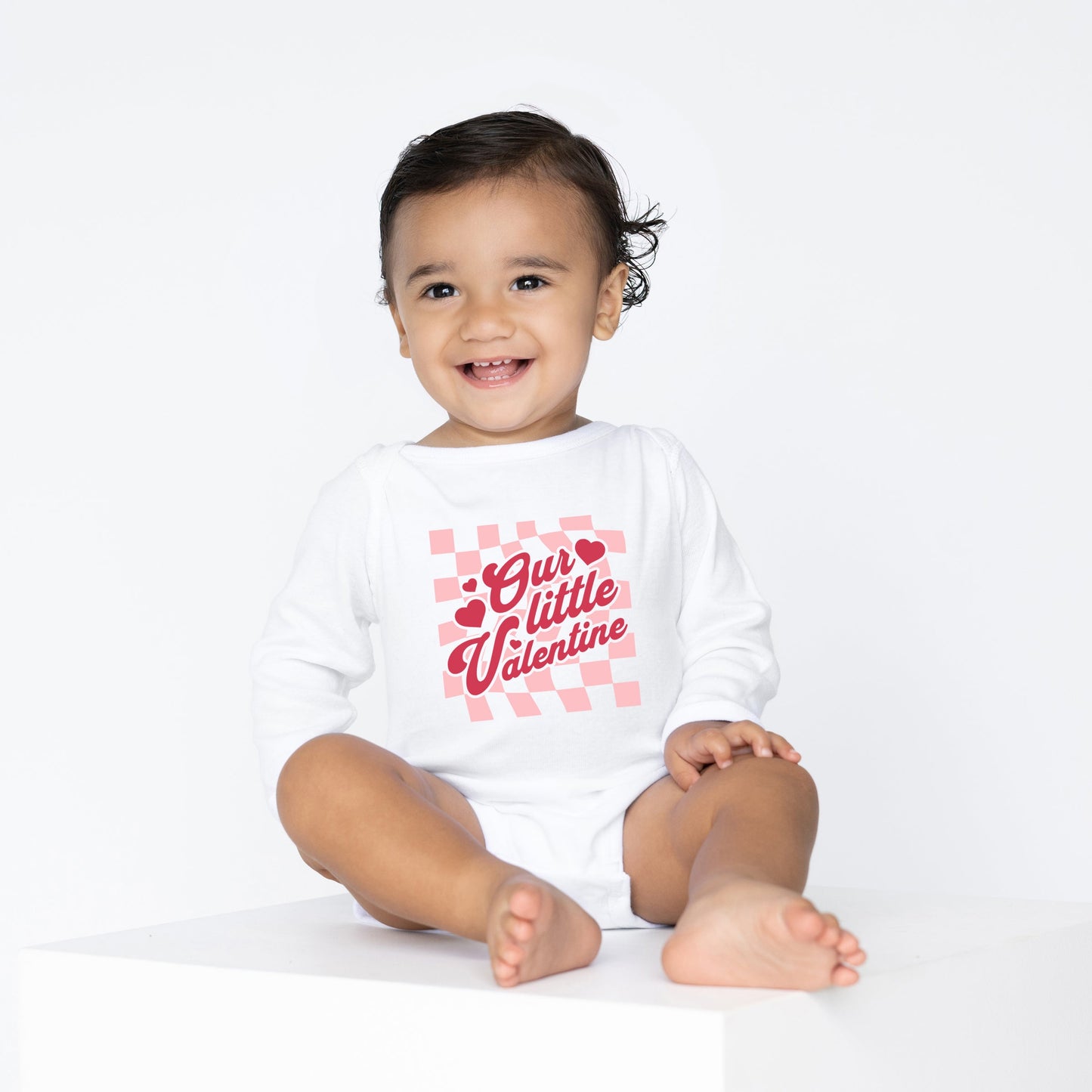 Our Little Valentine | Baby Graphic Long Sleeve Bodysuit