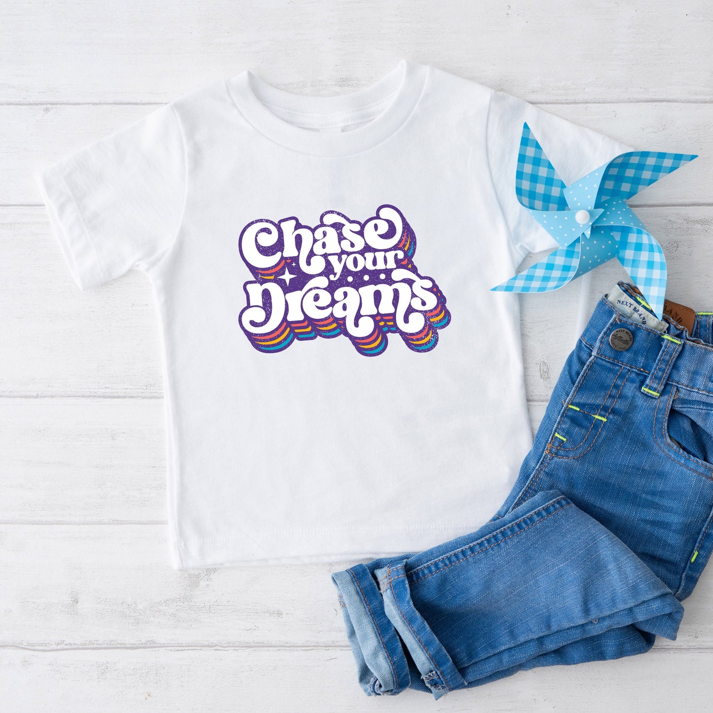 Chase Your Dreams Retro | Toddler Graphic Short Sleeve Tee