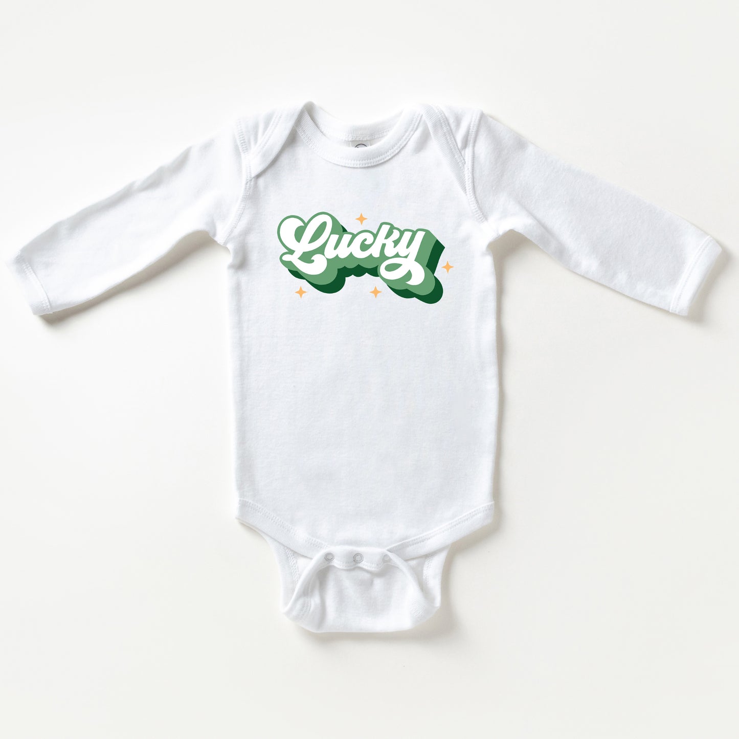 Retro Lucky | Baby Long Sleeve Bodysuit