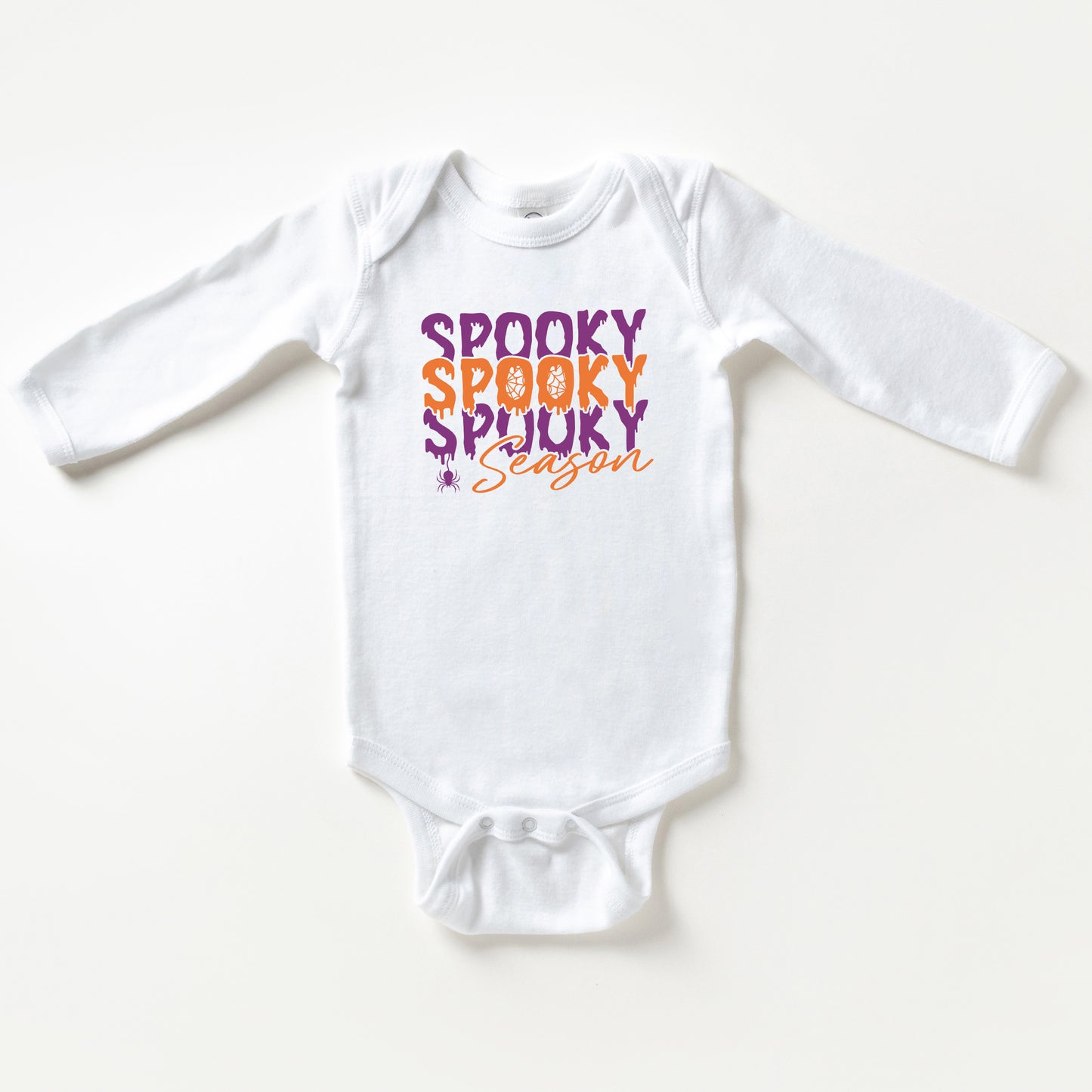 Spooky Season Spider | Baby Graphic Long Sleeve Bodysuit