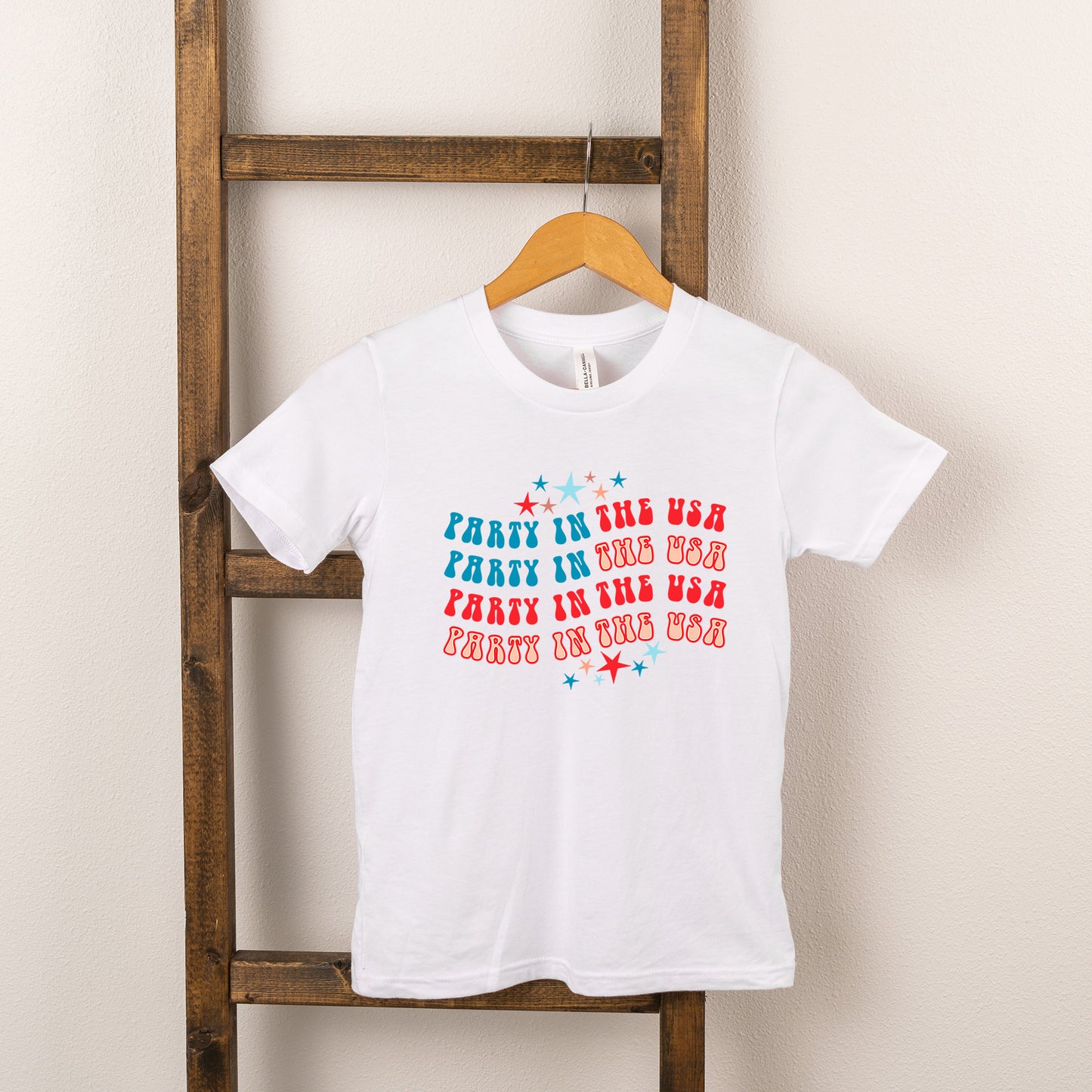 Party In The USA Wavy | Youth Short Sleeve Crew Neck